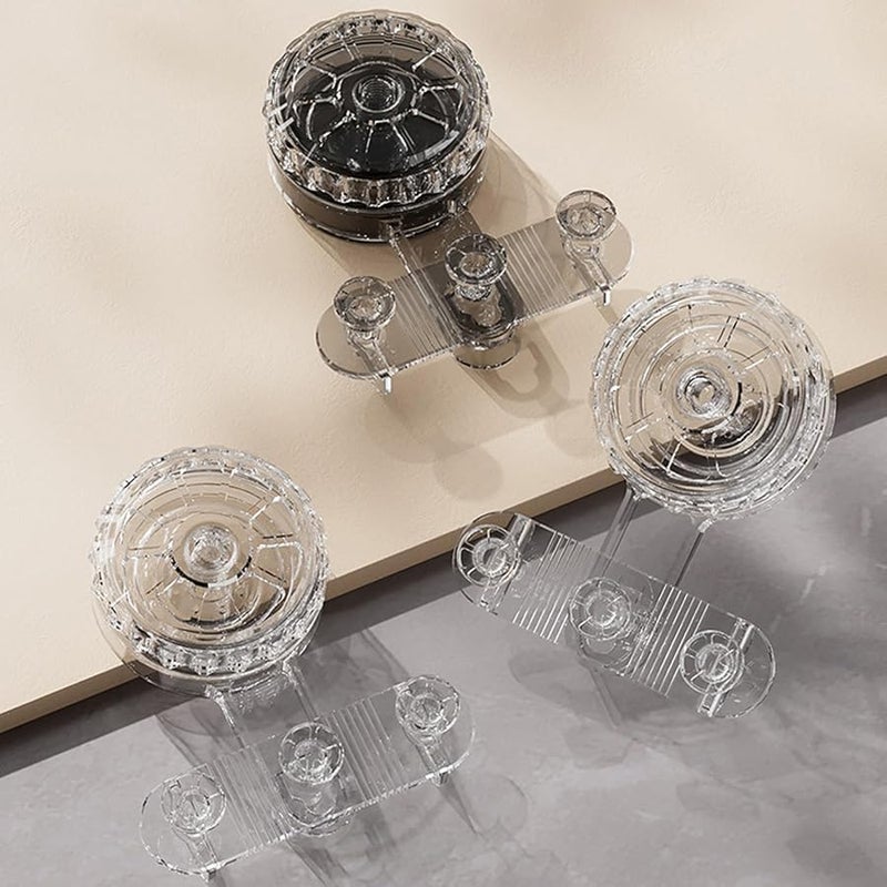 Transparent Suction Cup Hooks Waterproof Adhesive Hangers for Bathroom Towel Robe Coat Home Storage - Image 4